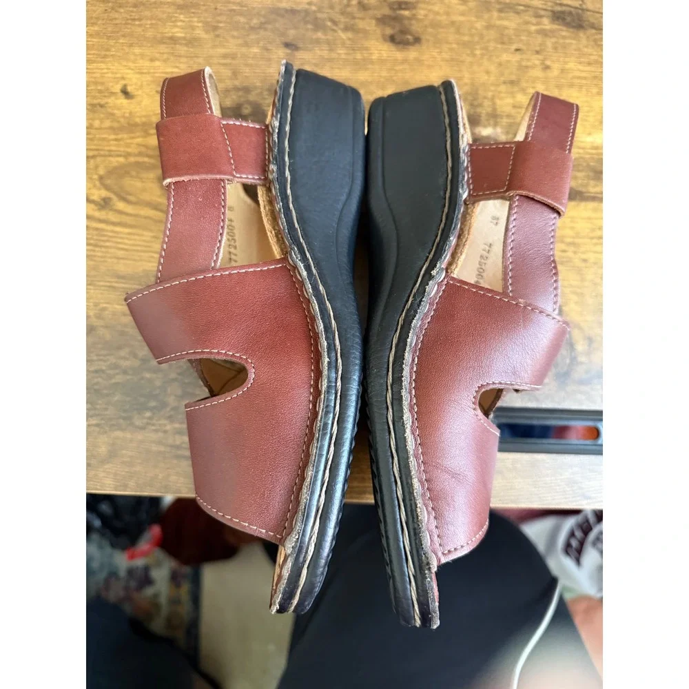 Finn Comfort Sandals Leather Brown‎ EU 37 US 7 Adjustable Strap Comfort - Picture 8 of 8